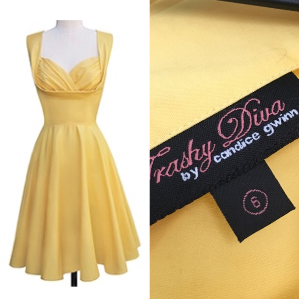 Trashy Diva Yellow Honey Dress Size 6